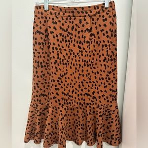 SHEIN animal print skirt